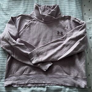 Under Armour womens purplish Gray Logo Sweatshirt